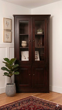 Elegant solid dark wood corner