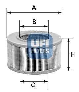 Ufi air filter insert 55mm - air,