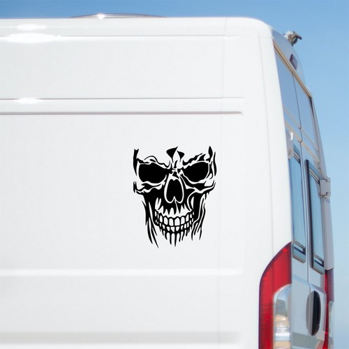 Skull sticker car caravan - sticker,