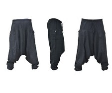 Black Aladdin Trousers Harem