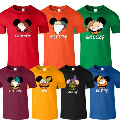 Seven dwarfs shirt happy - 7,