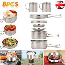 Camping Cookware Mess Kit 8PCS
