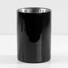 17.5cm Black Double Walled