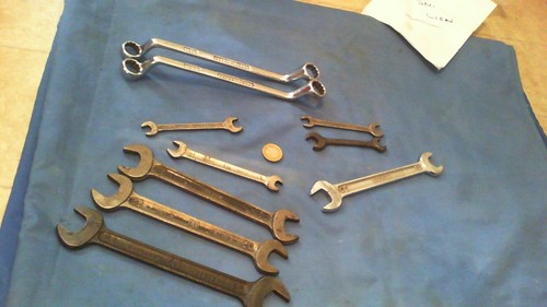Vintage spanners metric - vintage,