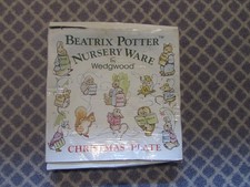 Wedgewood Beatrix Potter "Peter Rabbit" Christmas Plate 1991