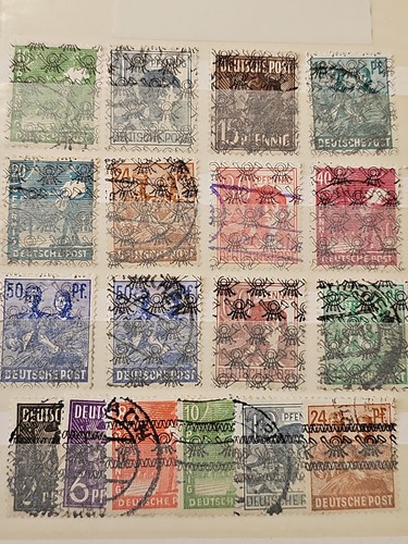 German stamps allied - stamps,