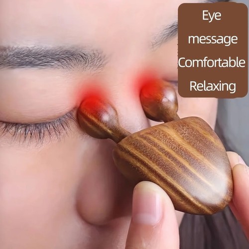 1pc sandalwood face massager - 1pc,