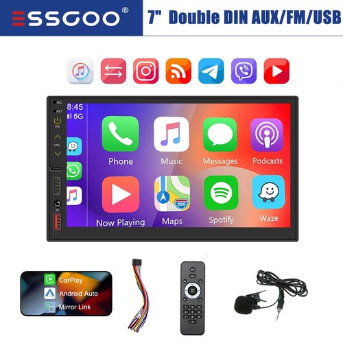 Double 2din car stereo - double, 7"