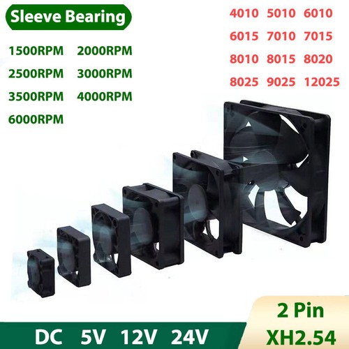 Cooling fan 12v 24v mini - fan, 5v