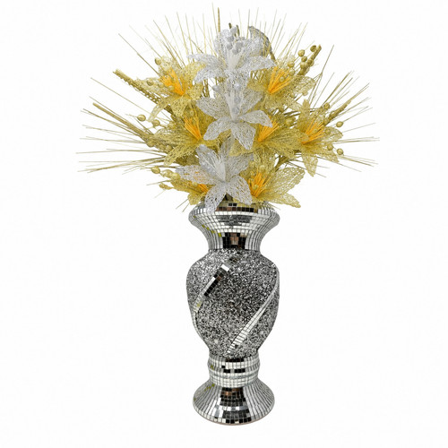 Crystal crush silver mosaic - crystal,
