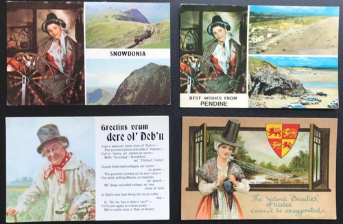 Wales postcards pendine - 4,