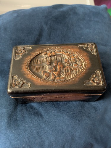 Vintage chinese carved wooden - vintage,