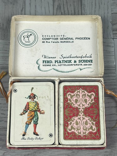 Vintage patience playing cards - vintage,