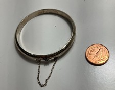 Vtg Etched Sterling Silver