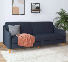 Jasper Sprung Sofa Bed - Navy
