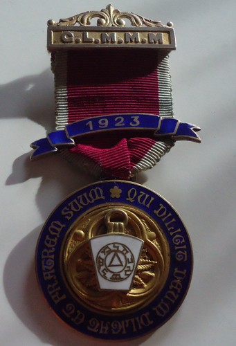 1923 masonic medal glmmm - 1923,