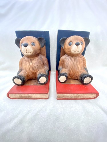 Teddy bear vintage wooden - -,