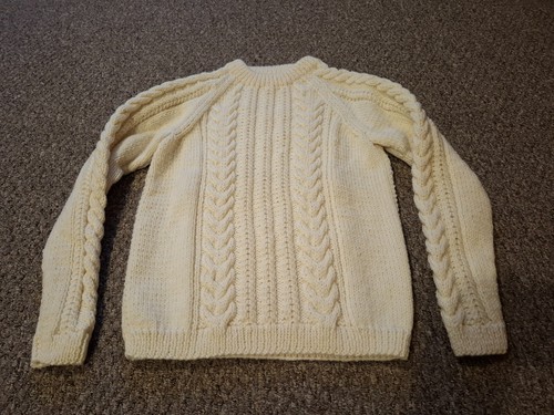 Hand knitted ladies aran - *hand,