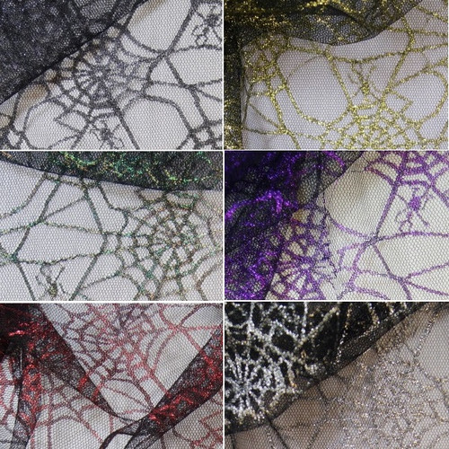 Spiderweb net lace fabric - spiderweb,