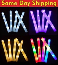 100x LED Foam Sticks Light Up
