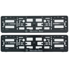 2x BLACK NUMBER PLATE