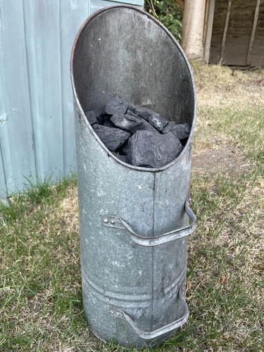 Large vintage galvanised metal - large,