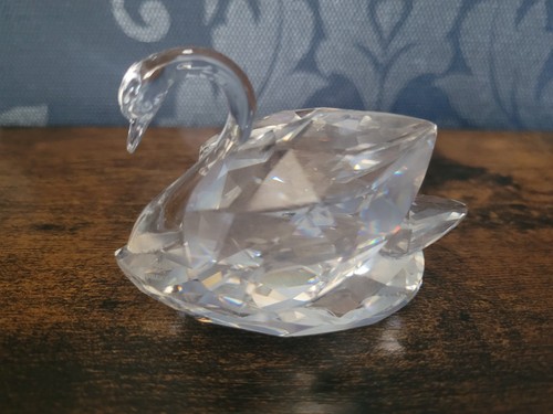 Swarovski crystal large swan - crystal, swan"