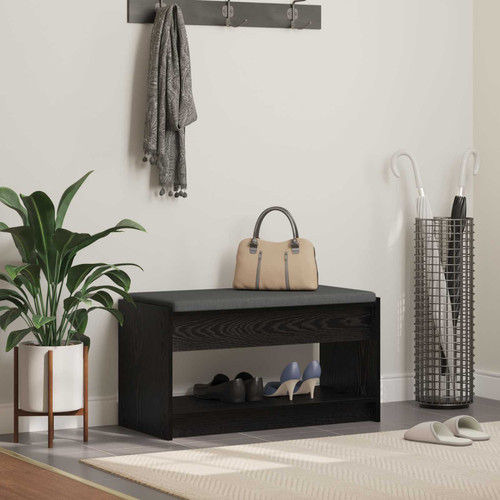 Hall bench black oak - hall,