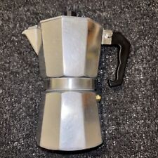 Italian Style 6 Cup Stove Top Espresso Maker 300 ml - Used - Silver - Vintage