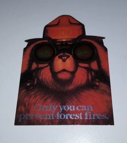 Smokey bear trading card - bear, die