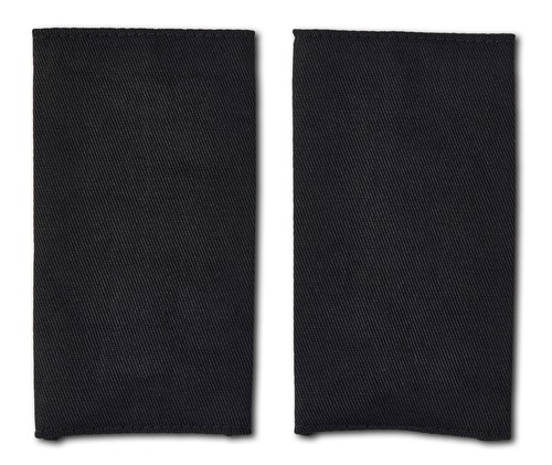Plain black epaulettes - plain,