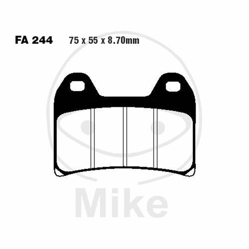 Pair brake pads - brake, ebc