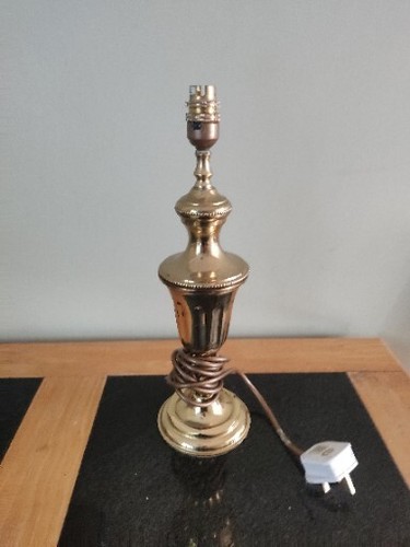 Vintage brass bedside table - vintage,