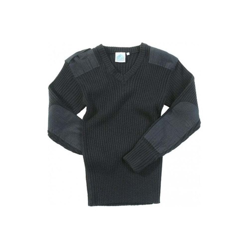 Black neck jumper security - black, v