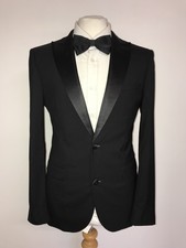 DKNY -Mens Slim Fit BLACK WOOL