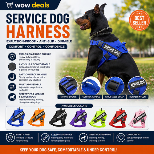 Service dog vest emotional - dog,