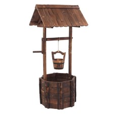Wishing Well Planter Wooden