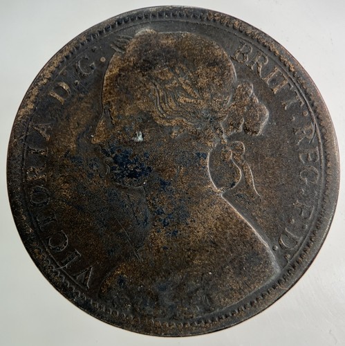 1867 victoria one penny coin - victoria,