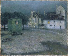 Gypsy Wagon in Moonlight