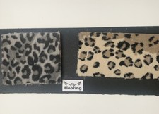Animal style luxury carpet leopard print carpet installed to a straight stairs