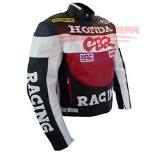 HONDA CBR RED COWHIDE LEATHER