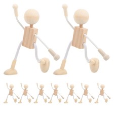9pcs Wooden Peg Dolls