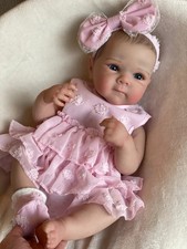 18 Inch Full Body Silicone Reborn Baby Doll Bettie LouLou Bebe Girl Soft Touch