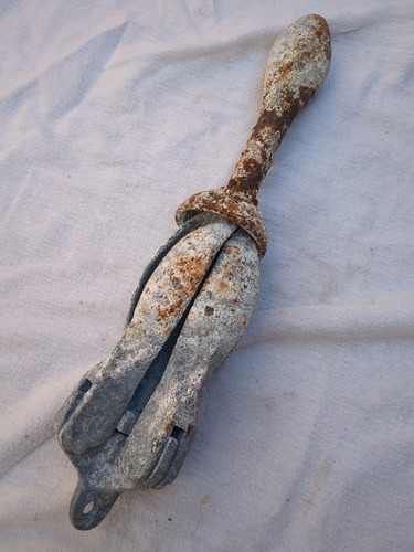 Galvanised folding grapnel - folding,