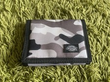 Dickies Unisex Wallet Grey Brown Black Zip Pocket Notes, Coins, Cards Brand New