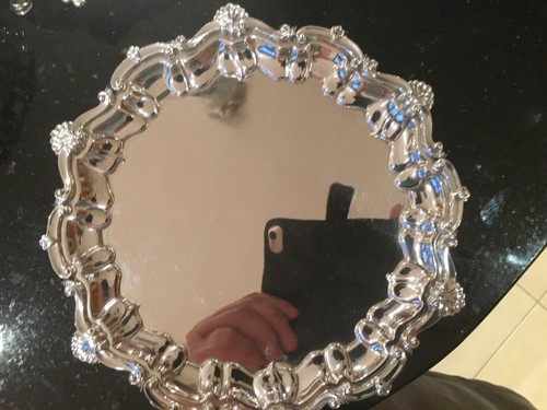 Rare sterling silver card - rare, tray