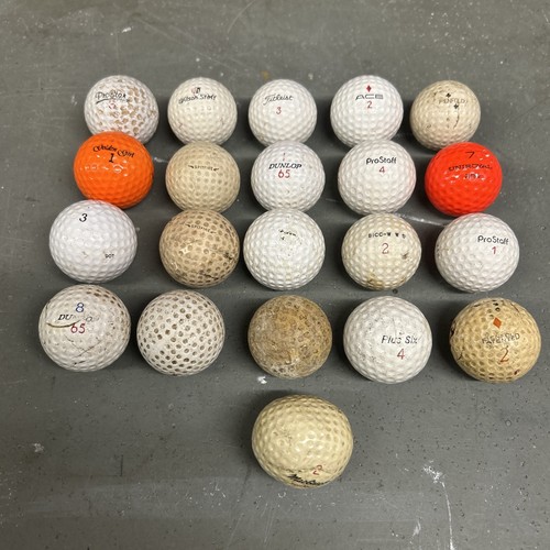 Job lot vintage golf - job, balls