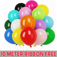 Rainbow Party Balloons 100
