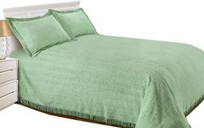 Candlewick Bedspread Traditional Bed Throw in 8 Colours Pillowshams Available