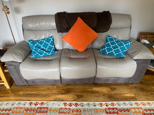 Sofa and chair - and,